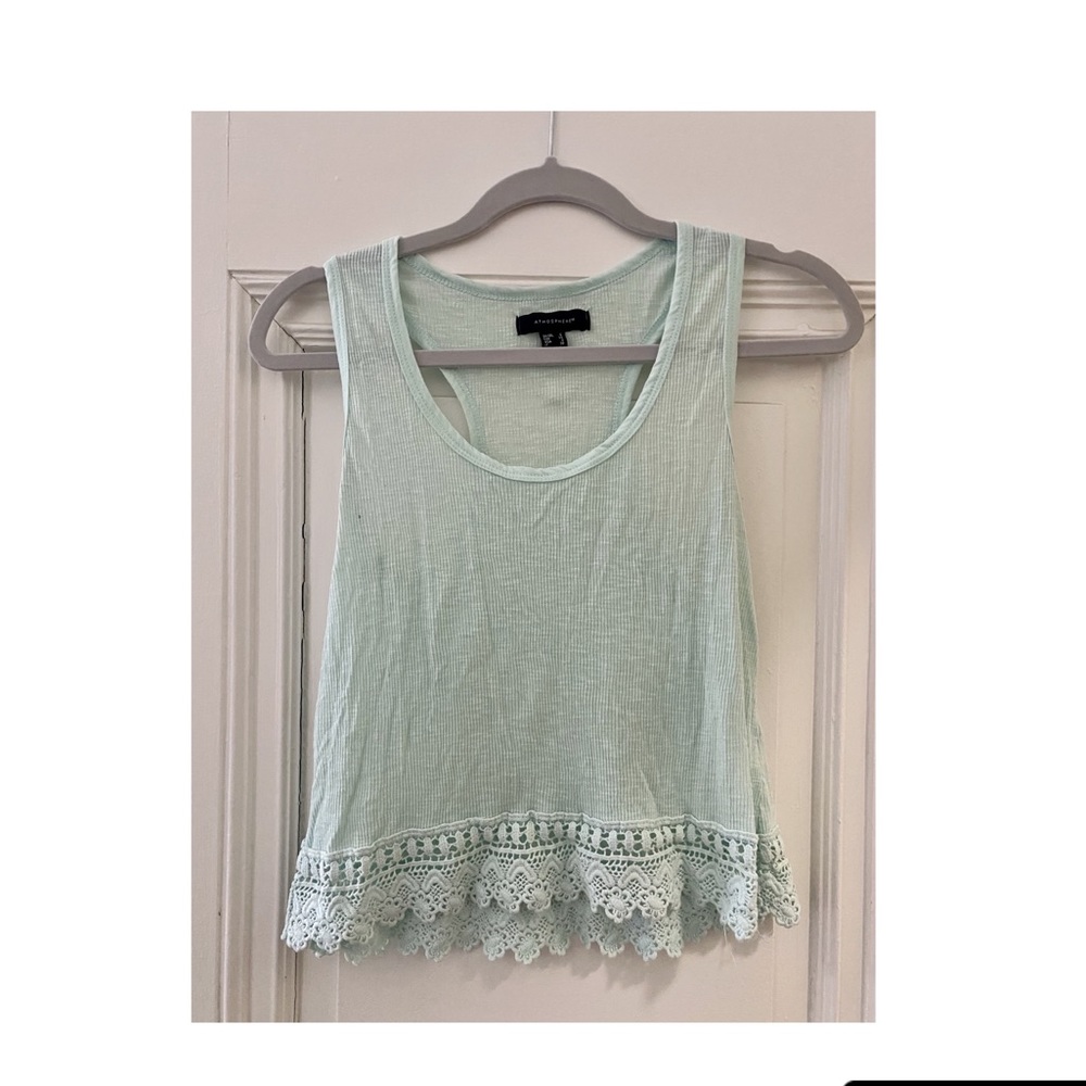 Sea foam green crop top